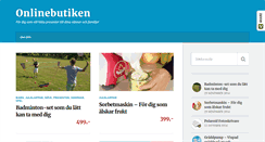 Desktop Screenshot of onlinebutiken.nu