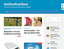 Tablet Screenshot of onlinebutiken.nu